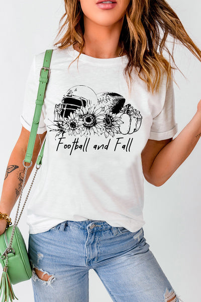 FOOTBALL AND FALL Graphic T-Shirt