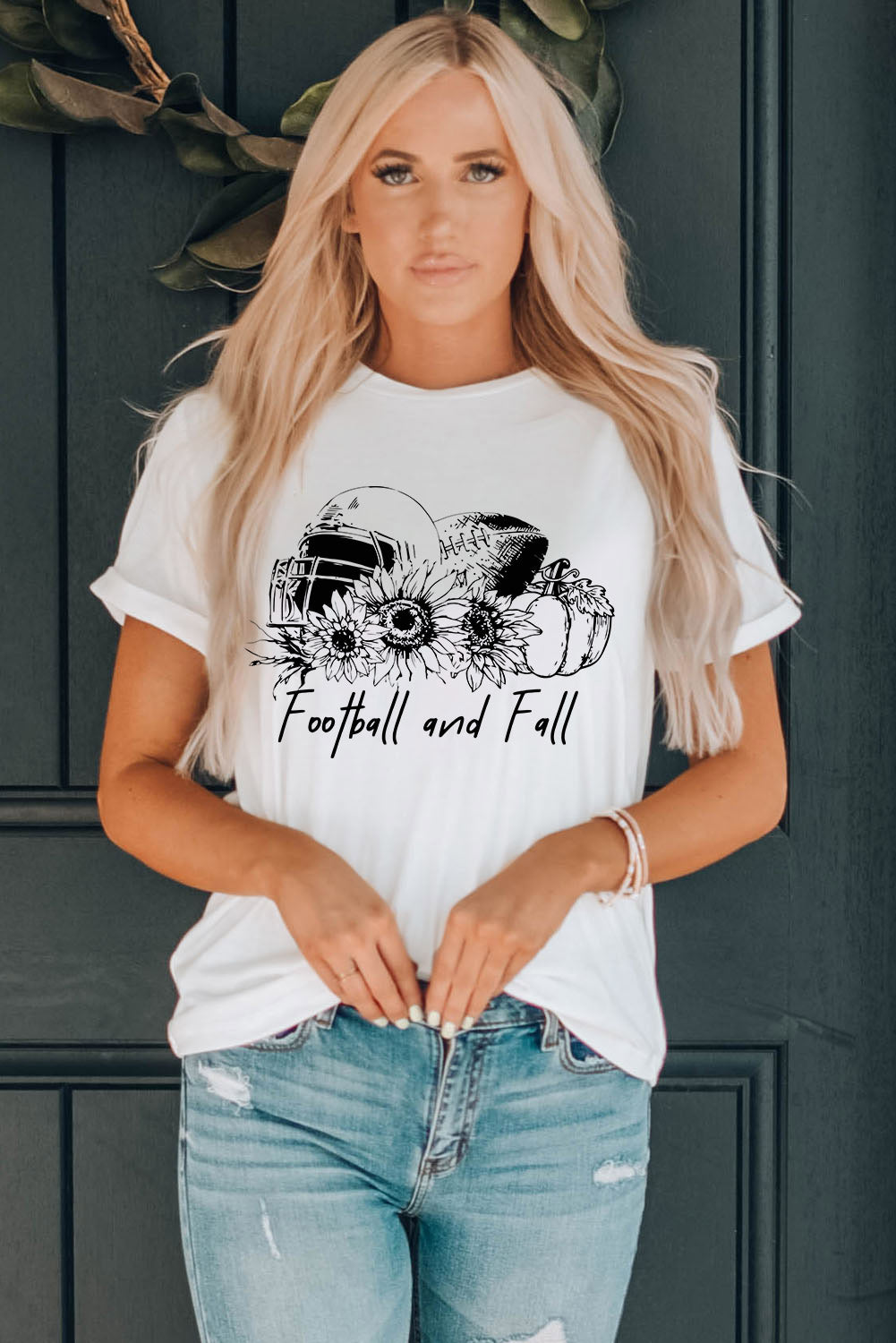 FOOTBALL AND FALL Graphic T-Shirt