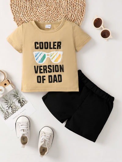Boys COOLER VERSION OF DAD Tee and Shorts Set