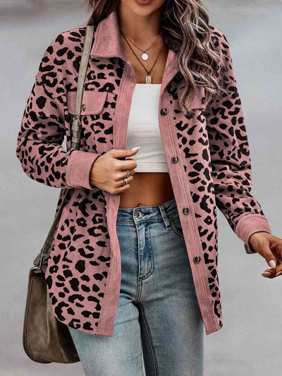 Leopard Buttoned Jacket